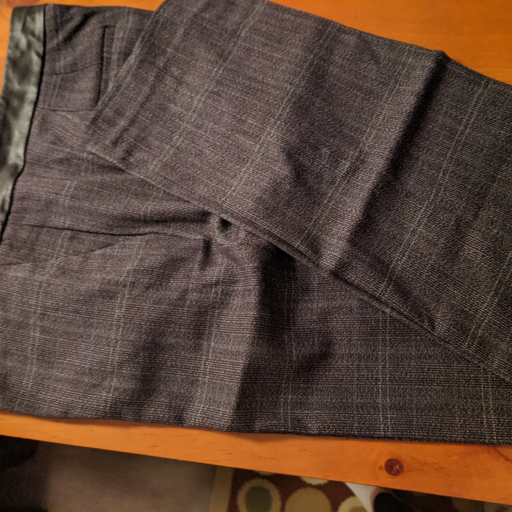 Plaid dress pants